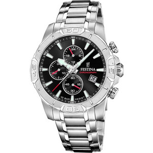 Festina Ανδρικό Ρολόι Χρονογράφος με Ασημί Μεταλλικό Μπρασελέ F20704/3 Festina Ανδρικό Ρολόι Χρονογράφος με Ασημί Μεταλλικό Μπρασελέ F20704/3