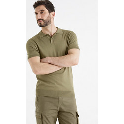 Celio BE1STSUN Ανδρική Μπλούζα Polo Κοντομάνικη Χακί