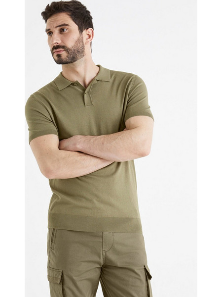Celio BE1STSUN Ανδρική Μπλούζα Polo Κοντομάνικη Χακί