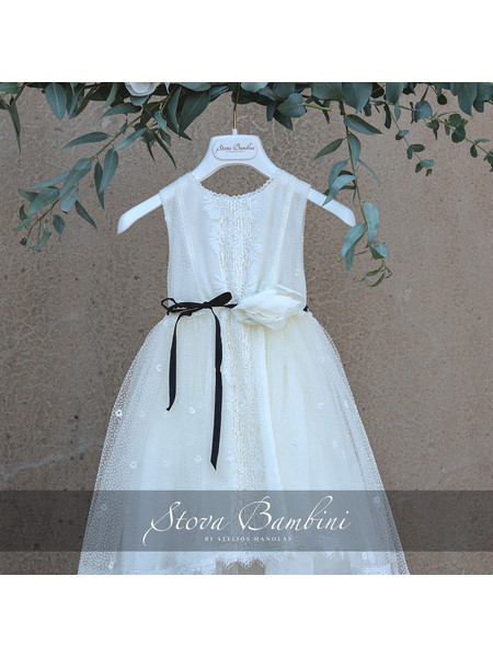 Stova Bambini Βαπτιστικό Φόρεμα 2τμχ SS24G20