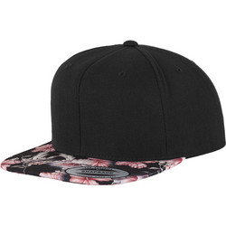 Flexfit Floral Ανδρικό Καπέλο Jockey Snapback Υφασμάτινο Μαύρο 6089F-00199