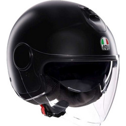 AGV Eteres Matt Black Κράνος Μηχανής Jet 1350gr