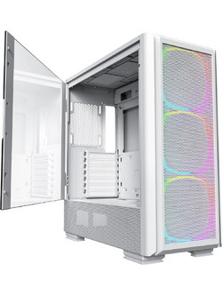 Montech Sky Two GX White Midi Tower Κουτί Υπολογιστή RGB με Πλαϊνό Παράθυρο