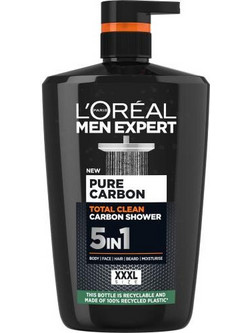 L'Oreal Paris Men Expert Pure Carbon Ανδρικό Αφρόλουτρο σε Gel 1lt
