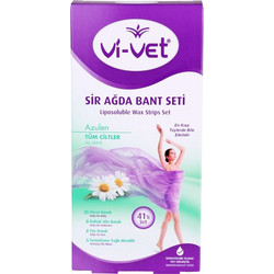 Vi-Vet Azulen Ταινίες Αποτρίχωσης για Μασχάλες Πρόσωπο & Σώμα για Ευαίσθητες Επιδερμίδες 41τμχ