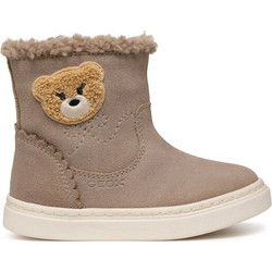 Geox Nashik Παιδικά Μποτάκια Ταμπά Suede με Φερμουάρ και Γούνα B463HA00022C5005