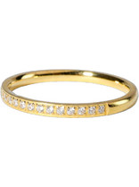 Chrysothemiss Golden Dewdrop Γυναικείο Δαχτυλίδι Σειρέ Μισόβερο από Ατσάλι Επιχρυσωμένο CMISS8282236