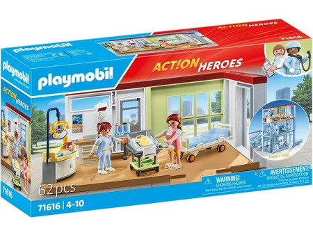 Playmobil Action Heroes Μαιευτική Κλινική για 4-10 Ετών 71616