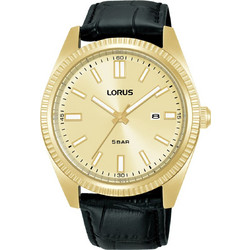 Lorus Ανδρικό Ρολόι με Μαύρο Δερμάτινο Λουράκι RH976QX9