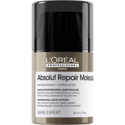 L'Oreal Professionnel Absolut Repair Molecular Leave-in Μάσκα Μαλλιών για Επανόρθωση για Ταλαιπωρημένα & Βαμμένα Mαλλιά 50ml