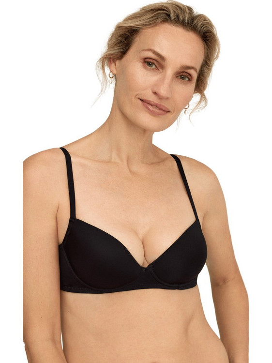 Promise Cristina Σουτιέν Balconette Push Up χωρίς Μπανέλα Μαύρο W1801-002