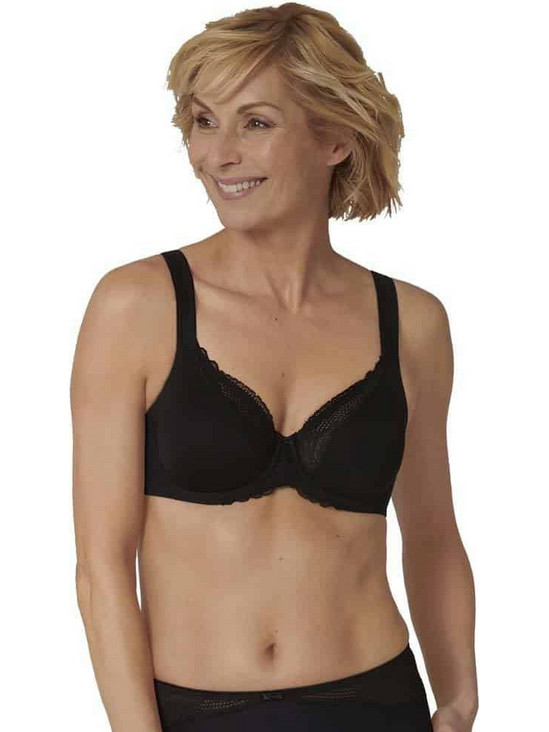 Triumph Modern Lace Σουτιέν με Ελαφριά Ενίσχυση με Μπανέλα Μαύρο 122211753