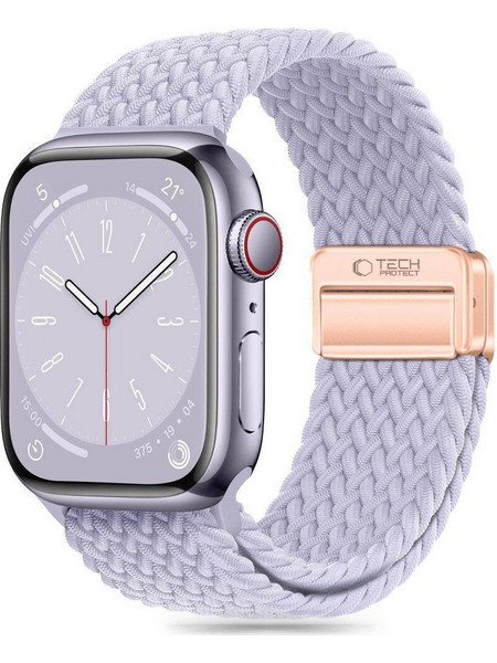 Tech-Protect Nylon Mag Λουράκι Υφασμάτινο Purple (Apple Watch 38 / 40 / 41mm)