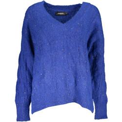 Desigual Lucca Γυναικείο Πουλόβερ με V Λαιμόκοψη Royal Blue 23WWJF84