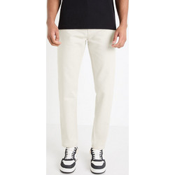 Celio Ανδρικό Παντελόνι Ελαστικό Κανονική Εφαρμογή Μπεζ C-GOFIVE