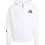 Adidas Z.N.E. Full-Zip Hooded Track Ανδρική Ζακέτα Φούτερ με Κουκούλα και Φερμουάρ Λευκή JF2443