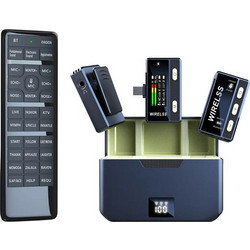 SX66 Mini With Remote Σετ 2 Ασύρματα Πυκνωτικά Μικρόφωνα Πέτου USB-C