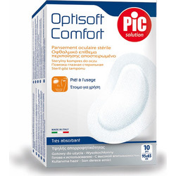 Pic Solution Optisoft Comfort Οφθαλμικά Επιθέματα Λευκά 65x95mm 10τμχ