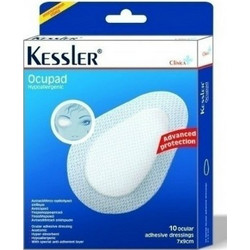 Kessler Ocupad Οφθαλμικά Επιθέματα Λευκά 90x70mm 10τμχ