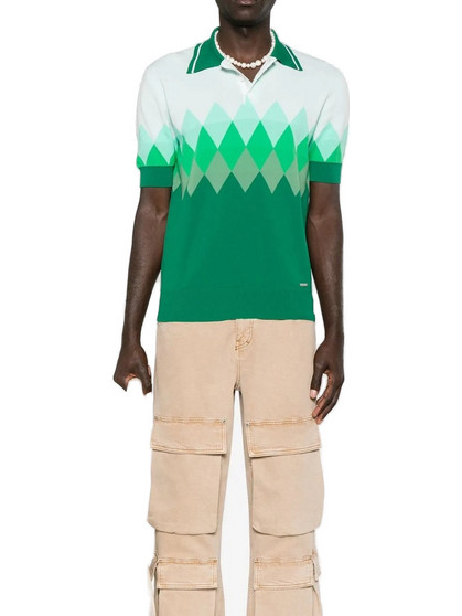 Dsquared2 Ανδρική Μπλούζα Polo Κοντομάνικη Πράσινη S71HA1264D13002-961