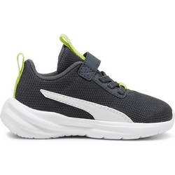 Puma Rickie Runner Παιδικά Αθλητικά Παπούτσια για Τρέξιμο Μαύρα Lime 394934-14