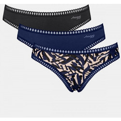 Sloggi Go Crush Mini Βαμβακερά Γυναικεία Slip με Δαντέλα 3Pack 10219682-M008