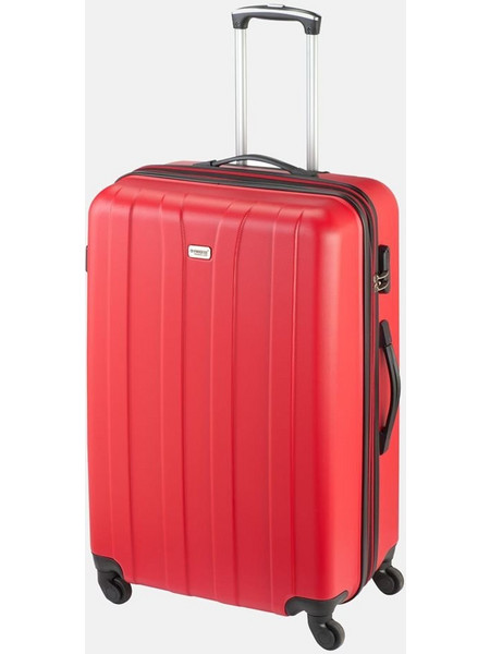 Princess Traveller Canberra Βαλίτσα Μεγάλη 78x51x32cm με 4 Ρόδες Κόκκινη