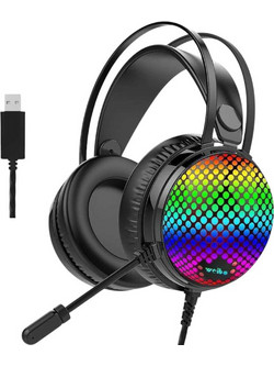 Weido G30 Gaming Headset On Ear Black