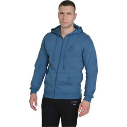 Target Ανδρική Ζακέτα Fleece με Κουκούλα και Φερμουάρ Μπλε M25-76310-62