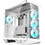 Darkflash DY470 with 4 Fans White Gaming Midi Tower Κουτί Υπολογιστή RGB με Πλαϊνό Παράθυρο