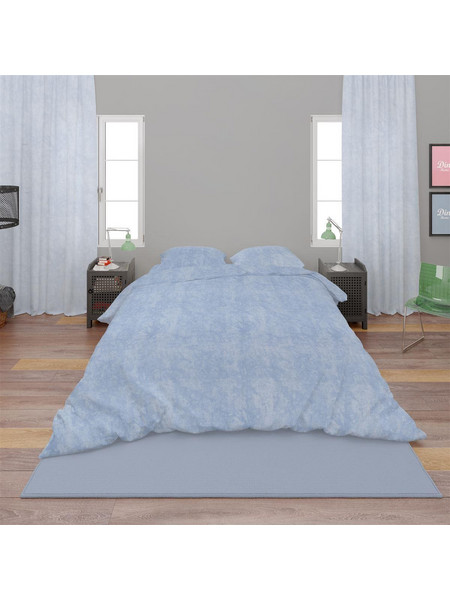 Dimcol Σετ Σεντόνια King Size Βαμβακερά 240x270 Shadow 614 Sky Blue