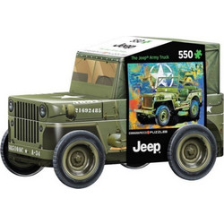 Puzzle Eurographics Jeep Military Army Truck 550 Κομμάτια