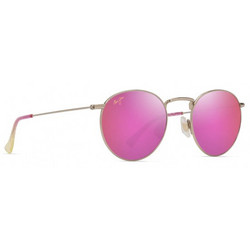 Maui Jim P667-16B Γυναικεία Γυαλιά Ηλίου Στρογγυλά Μεταλλικά Χρυσά με Ροζ Φακό