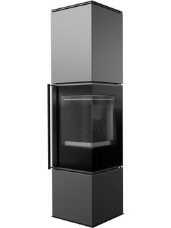 Kratki REN/L/P/BLACK Ατσάλινη Ξυλόσομπα 7.3kW