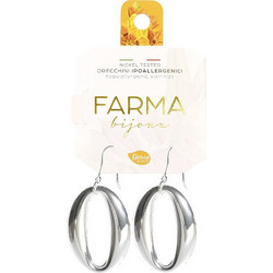 Farma Bijoux Γυναικεία Σκουλαρίκια Κρεμαστά από Ορείχαλκο Ασημί 8058056814906