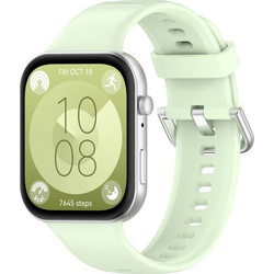 Silver Buckle Λουράκι Σιλικόνης Green (Huawei Watch Fit 3)