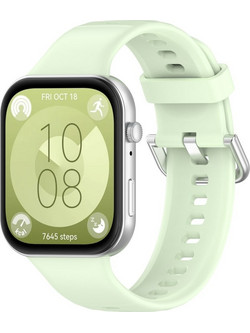 Silver Buckle Λουράκι Σιλικόνης Green (Huawei Watch Fit 3)