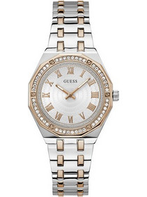 Guess Desire Γυναικείο Ρολόι με Ασημί Ροζ Χρυσό Μεταλλικό Μπρασελέ GW0770L5
