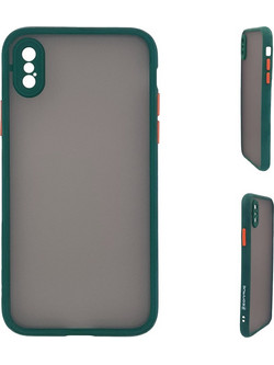 Sonique Color Button Bumper Dark Green (iPhone XS Max)