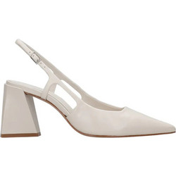 Schutz Γόβες Slingback Λουστρίνι με Χοντρό Χαμηλό Τακούνι Εκρού S2145400060001