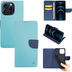 Sonique Trend Wallet Ciel / Navy Blue (iPhone 15 Pro)