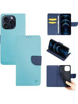 Sonique Trend Wallet Ciel / Navy Blue (iPhone 15 Pro)