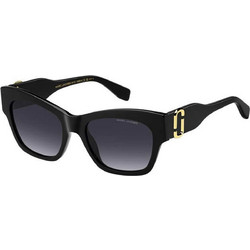 Marc Jacobs MARC762S 8079O Γυναικεία Γυαλιά Ηλίου Πεταλούδα Κοκάλινα Μαύρα με Μαύρο Φακό
