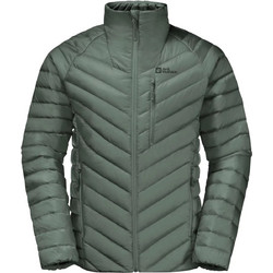 Jack Wolfskin Passamani Down Αθλητικό Ανδρικό Μπουφάν Χειμωνιάτικο Puffer Αδιάβροχο Αντιανεμικό Χακί 1207151-4311