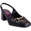 Smart Cronos Γόβες Slingback Δερμάτινες με Χοντρό Χαμηλό Τακούνι Μαύρες 7622-3914