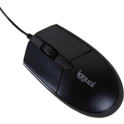 Iggual IGG318874 Ενσύρματο Ποντίκι Black