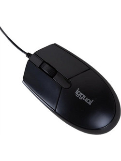 Iggual IGG318874 Ενσύρματο Ποντίκι Black