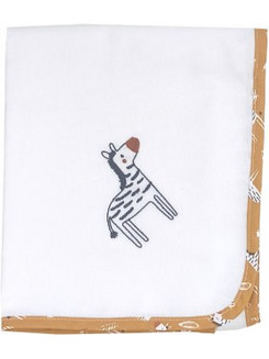 Baby Star Kenya Πάνα Αγκαλιάς Φανελένια Λευκή 85x85cm 2078