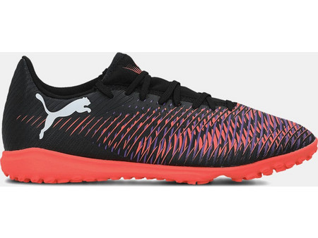 Puma Future 8 Play TF 108378-01 Ποδοσφαιρικά Παπούτσια με Σχάρα Μαύρα Πορτοκαλί