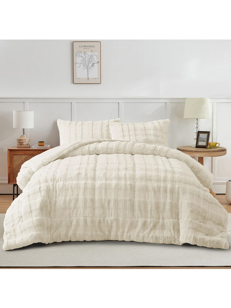 Liolios Home Κουβερτοπάπλωμα Υπέρδιπλο 220x240 Tokyo Cream 7634